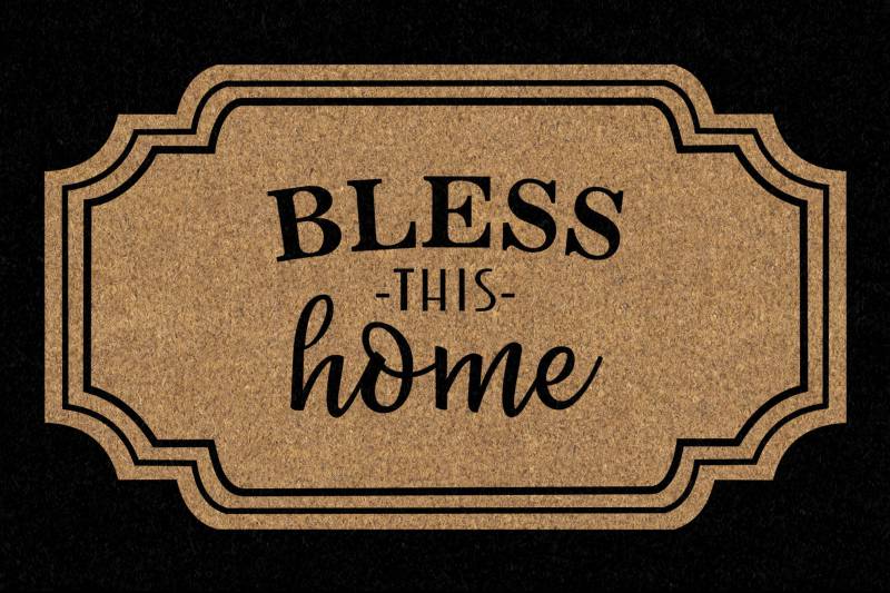 Bless This Home Doormat 60x40cm V637-E423717