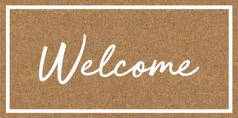 Welcome Cursive Doormat 90x45cm V637-E423720