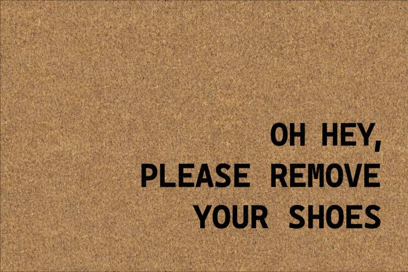 Please Remove Your Shoes Doormat 60x40cm V637-E423722