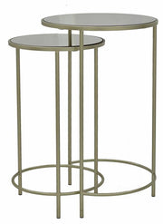 Set 2 Sally Glass Side Table 65cm V637-E522564