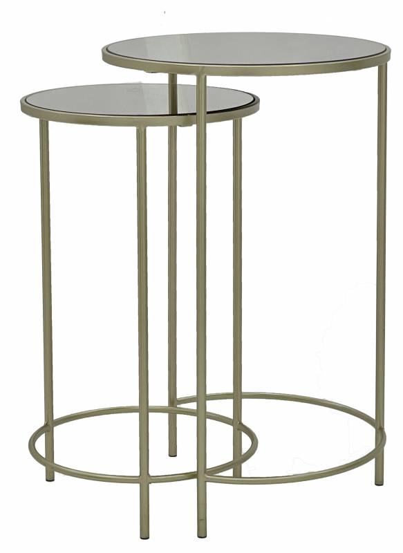 Set 2 Sally Glass Side Table 65cm V637-E522564