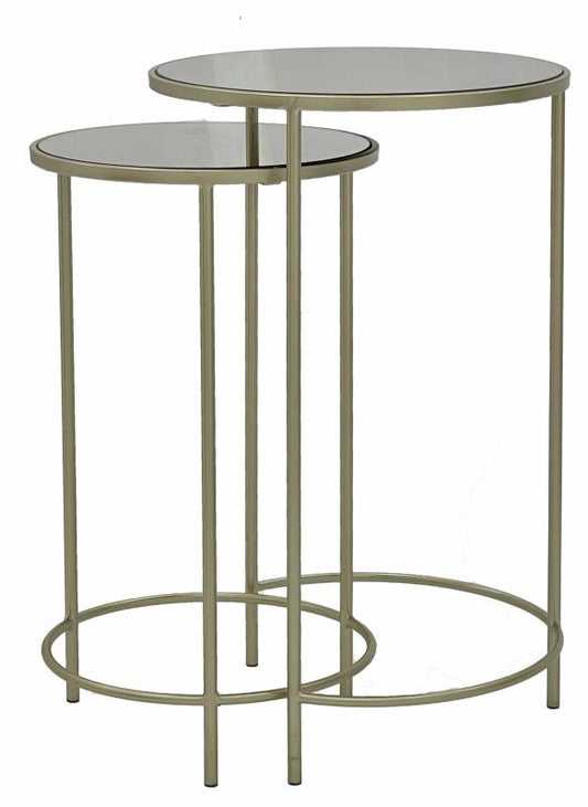 Set 2 Sally Glass Side Table 65cm V637-E522564