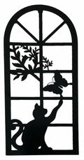 Cat Chasing Butterfly Wall Art 56cm V637-E522605