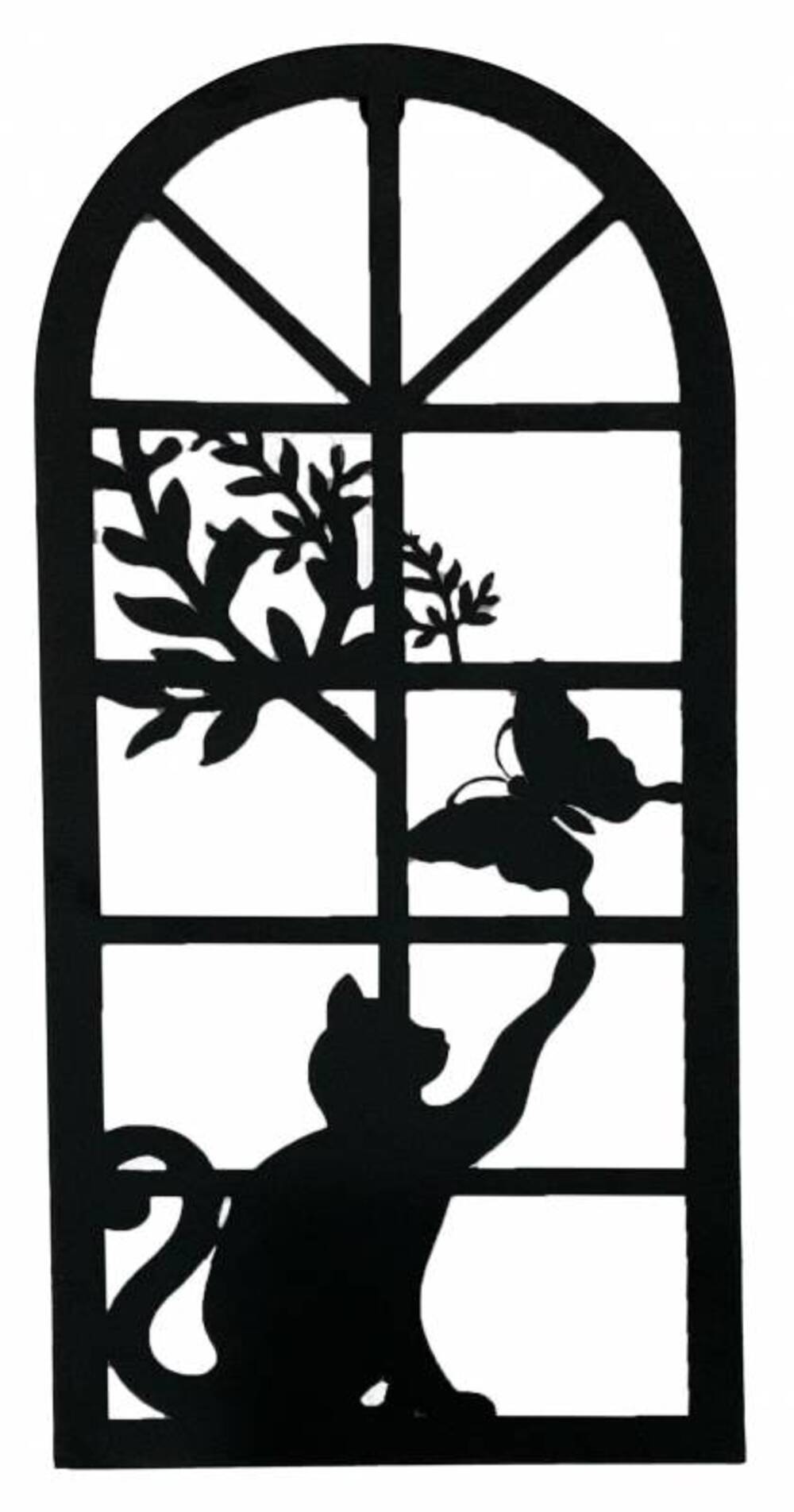 Cat Chasing Butterfly Wall Art 56cm V637-E522605