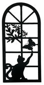 Cat Chasing Butterfly Wall Art 56cm V637-E522605
