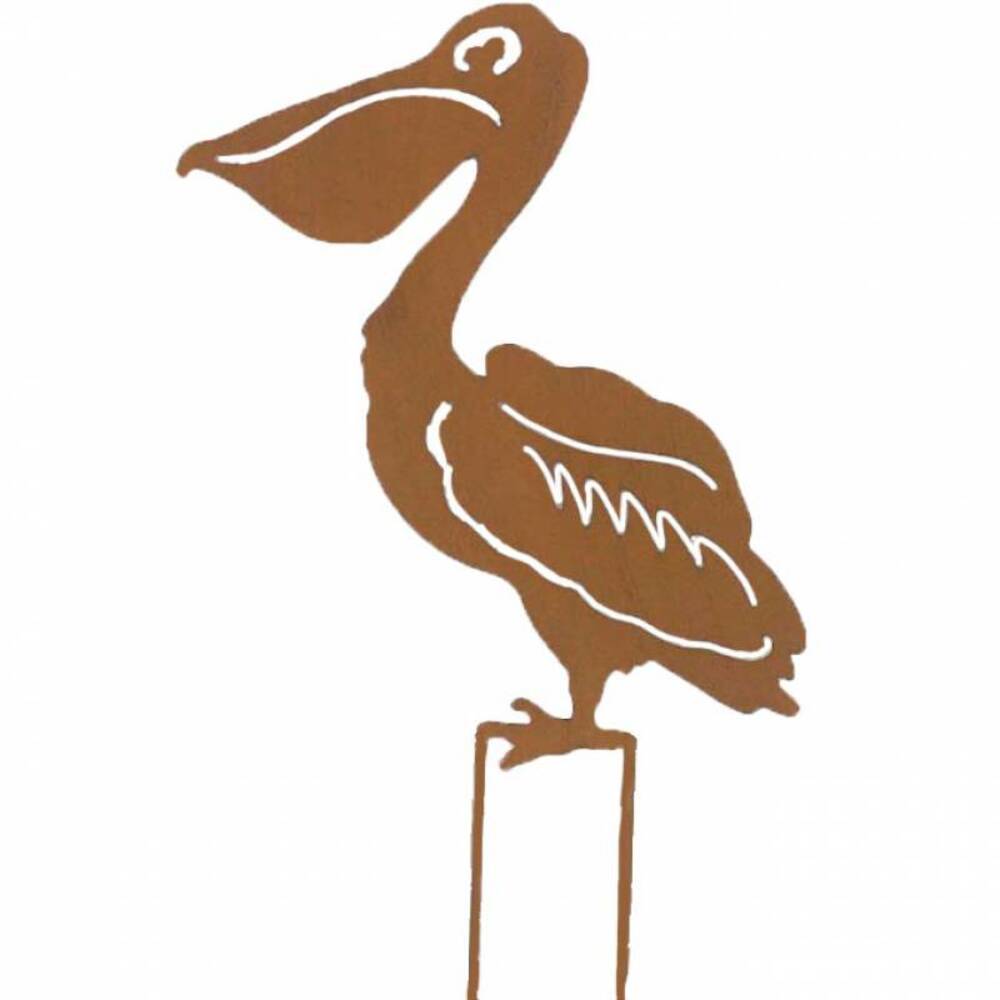 Pelican Metal Garden Stake 51cm V637-E522687