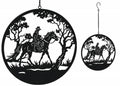Riding Horseman Wall Art 56cm V637-E522691