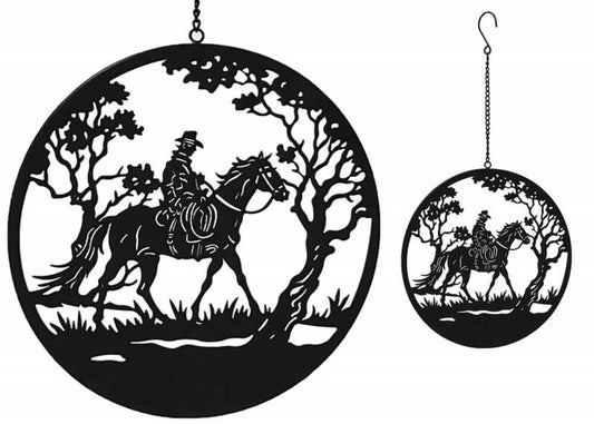 Riding Horseman Wall Art 56cm V637-E522691