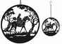 Riding Horseman Wall Art 56cm V637-E522691
