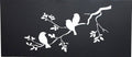 Set 2 Bird On Branch Metal Wall Art 90x40cm V637-E522753