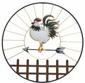 Set 2 Richard Rooster Metal Wall Art 81x71cm V637-E522756