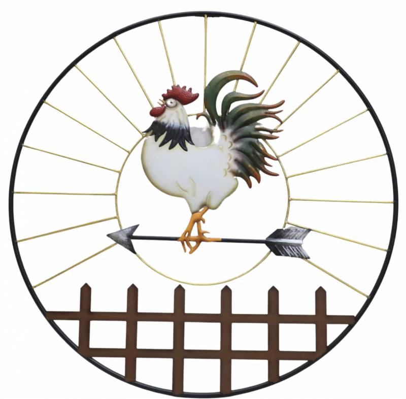 Set 2 Richard Rooster Metal Wall Art 81x71cm V637-E522756