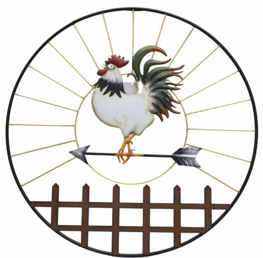 Set 2 Richard Rooster Metal Wall Art 81x71cm V637-E522756