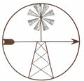 Metal Windmill Wall Art 91x91cm V637-E522784