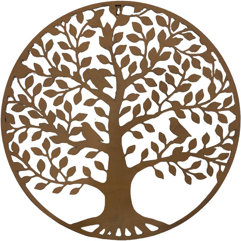 By The Tree Metal Wall Art 59x59cm V637-E522795