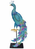 Metal Peacock Ormament 25x76cm V637-E522815