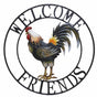 Rooster Metal Wall Art 71x71cm V637-E522817