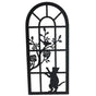 Cat By The Window Metal Wall Art 25x56cm V637-E522846