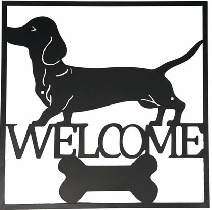 Welcome Dachshund Wall Art 40cm V637-E522902