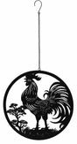 Hanging Rooster Metal Wall Art 40x77cm V637-E522916