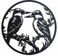 Round Happy Kookaburra Metal Wall Art 40cm V637-E522921