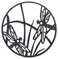 Round Dragonfly Metal Wall Art 40cm V637-E522940