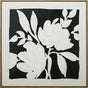 Black & White Blooms Framed Artwork 80cm V637-E533468