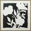 Black & White Blooms A Framed Artwork 80cm V637-E533469