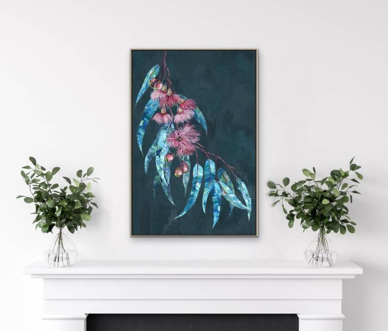 Gordon Gum Leaf Framed Canvas 90cm V637-E592493