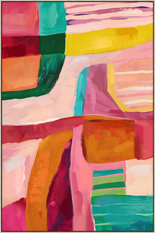 Grooves Framed Canvas 80x120cm V637-E592555