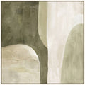 Green Abstract Framed Artwork 80cm V637-E592575