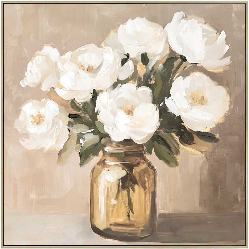 Floral Framed Artwork 80cm V637-E592670