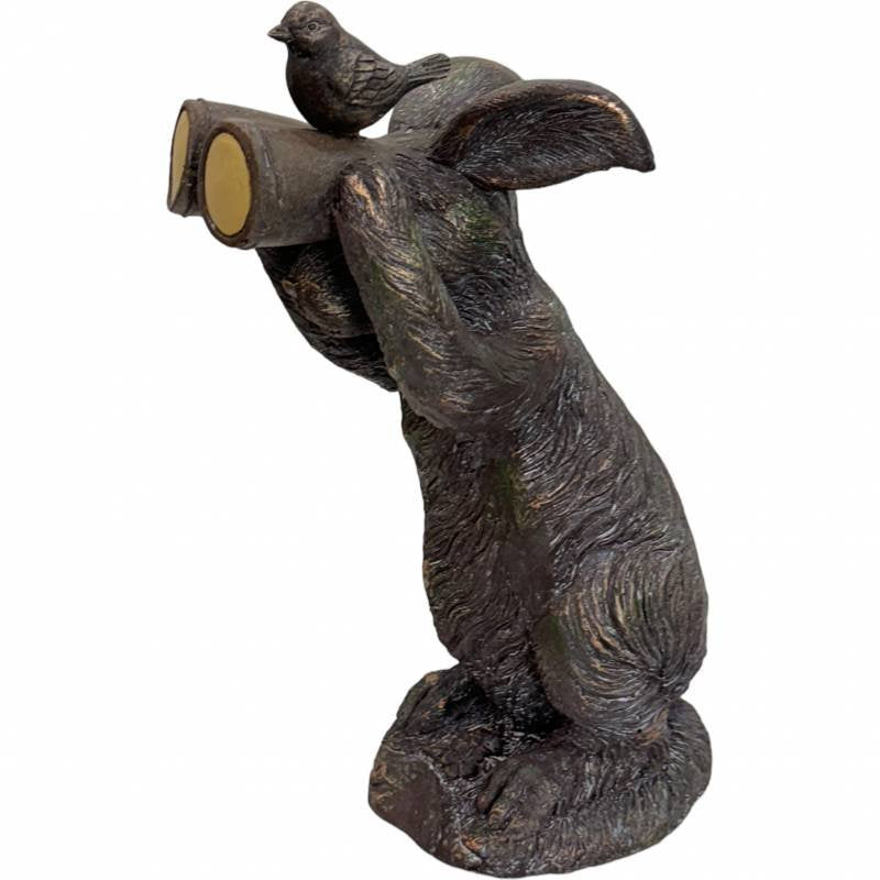Rabbit Binocular Statue 30x43cm V637-E638027
