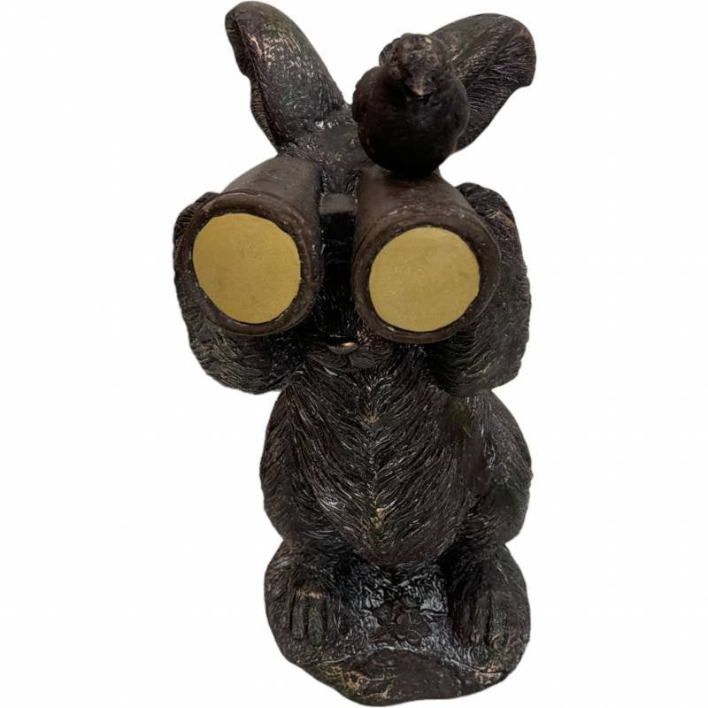Rabbit Binocular Statue 30x43cm V637-E638027