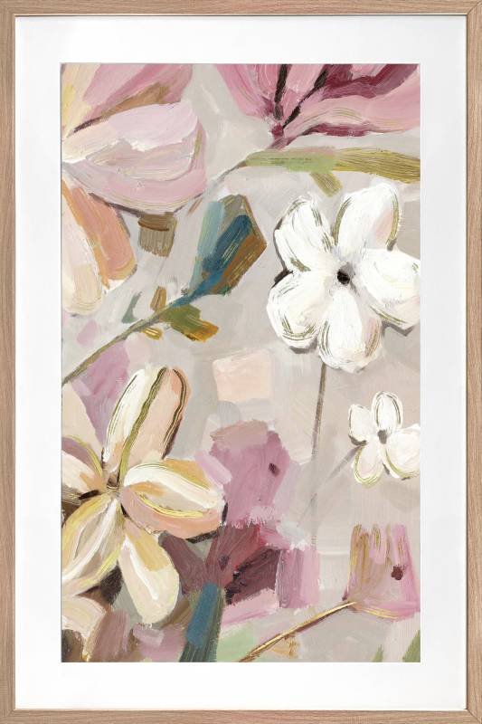 Mimi Floral Artwork Framed W Glass Front 80x120cm V637-E646059
