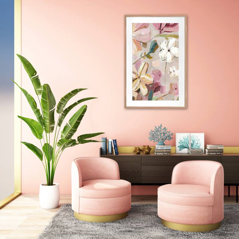 Mimi Floral Artwork Framed W Glass Front 80x120cm V637-E646059
