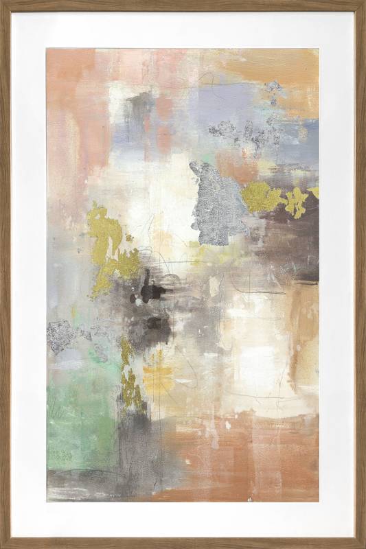 Hudson Abstract Artwork Framed W Glass Front 80x120cm V637-E646065