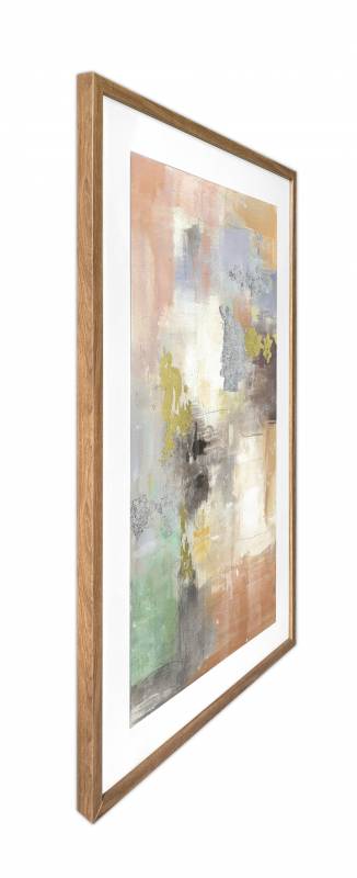 Hudson Abstract Artwork Framed W Glass Front 80x120cm V637-E646065