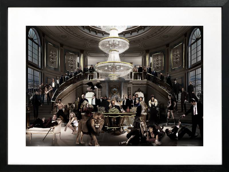 Welcome To The Party Artwork Framed W Glass Front 80x60cm V637-E646067