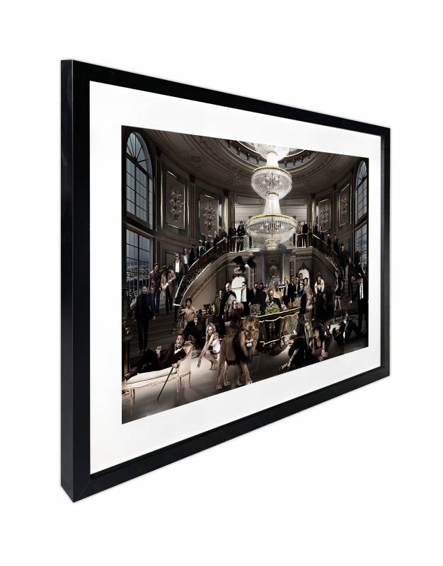 Welcome To The Party Artwork Framed W Glass Front 80x60cm V637-E646067