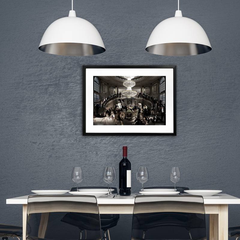 Welcome To The Party Artwork Framed W Glass Front 80x60cm V637-E646067