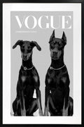 Luxury Dog Artwork Framed W Glass Front 80x120cm V637-E646073