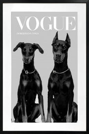 Luxury Dog Artwork Framed W Glass Front 80x120cm V637-E646073