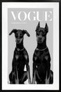 Luxury Dog Artwork Framed W Glass Front 80x120cm V637-E646073