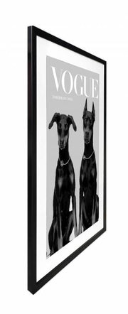 Luxury Dog Artwork Framed W Glass Front 80x120cm V637-E646073