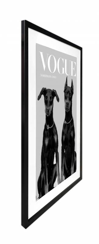 Luxury Dog Artwork Framed W Glass Front 80x120cm V637-E646073