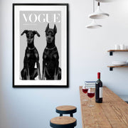 Luxury Dog Artwork Framed W Glass Front 80x120cm V637-E646073