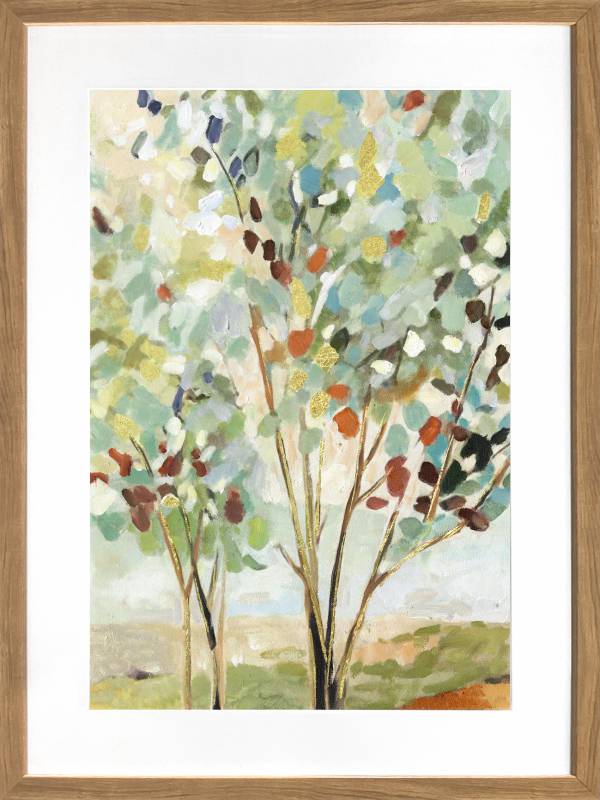 Summer Tree Artwork Framed W Glass Front 60x80cm V637-E646074
