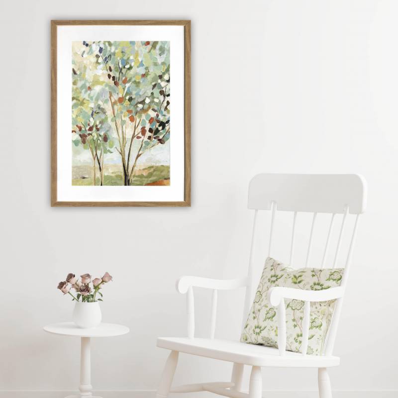 Summer Tree Artwork Framed W Glass Front 60x80cm V637-E646074