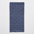 Furoshiki Gift Wrap 50cm Wave Pattern On Blue V637-F0012
